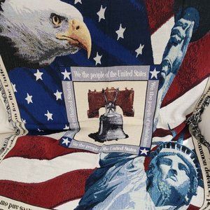 Woven Patriotic Throw